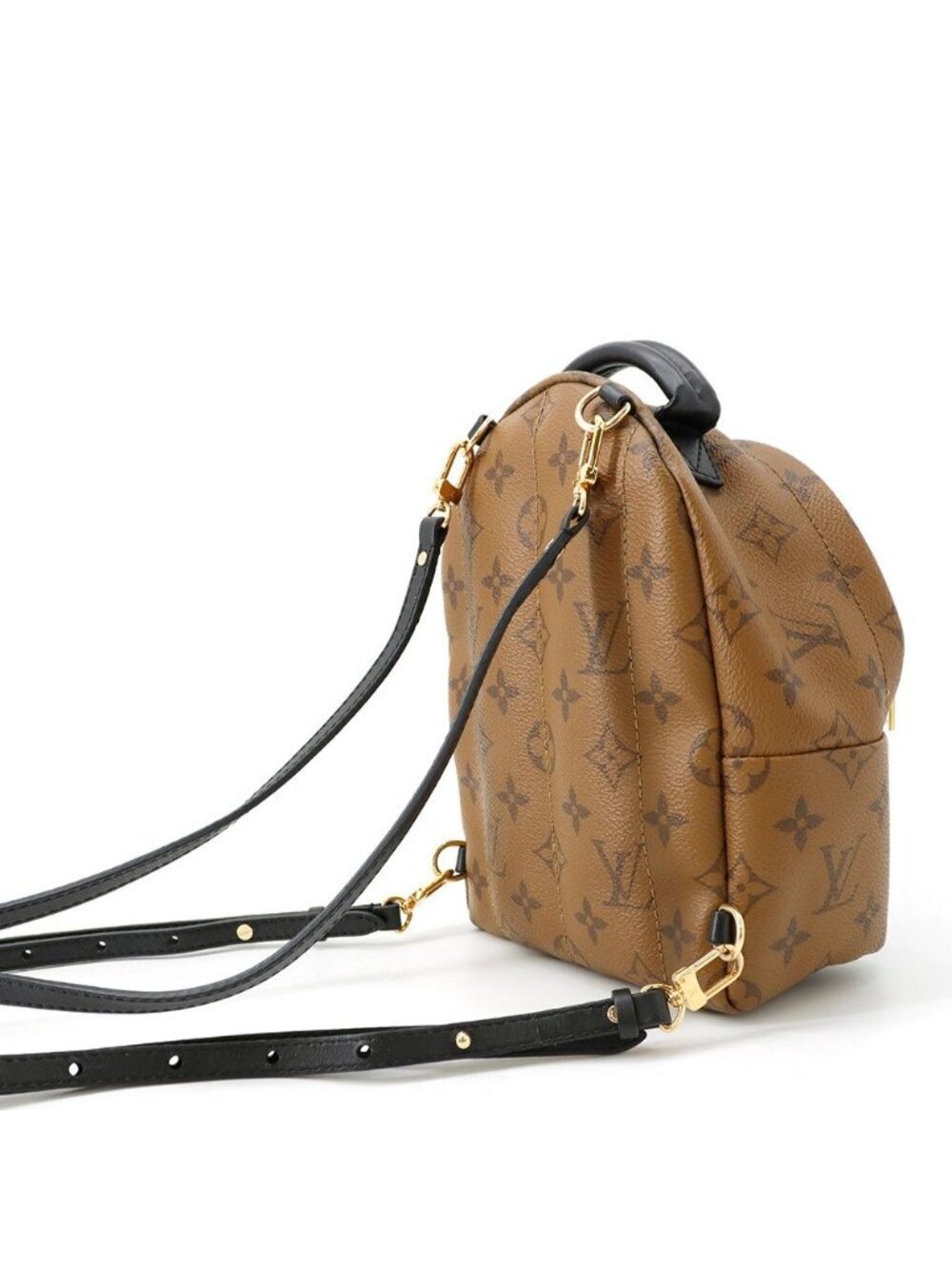 Louis Vuitton Backpack Monogram Reverse Palm Springs Mini Bag Black - Picture 3 of 10